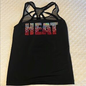 Black Embellished Women's Tank Top